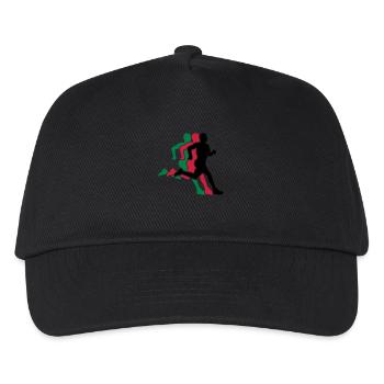 running - Kids’ Baseball Cap - black - Front