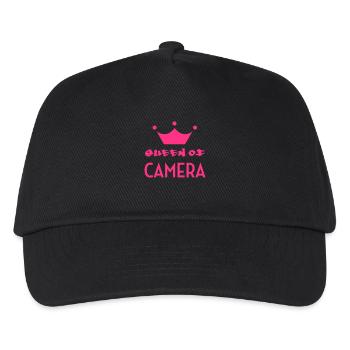 Cameraman / Camera / Kameramann / Kamera - Kinder Basecap - Schwarz - Vorne