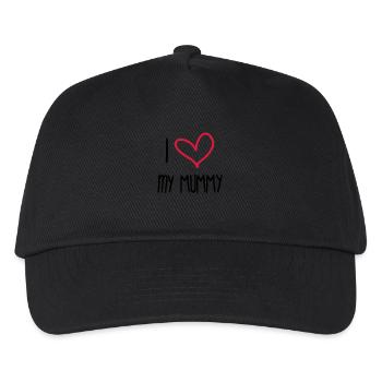 Muttertag / Mama / Mutter / Mutti / Mother's day - Kinder Basecap - Schwarz - Vorne