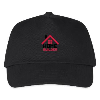maison constructeur maison construction bâtiment bâtiment logo de - Casquette de baseball Enfant - noir - Devant