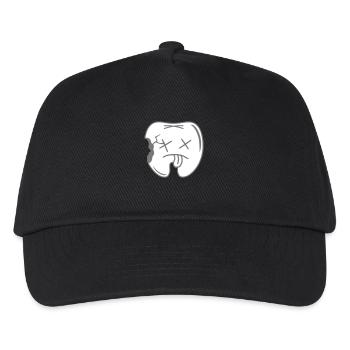 caries hole in the tooth dead - Kids’ Baseball Cap - black - Front