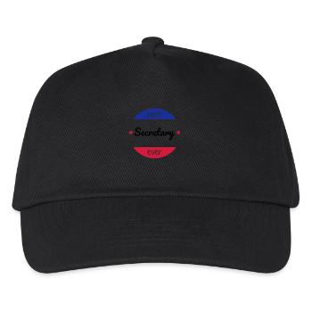 Sekretärin / Sekretariat / Assistenten / Manager - Kinder Basecap - Schwarz - Vorne