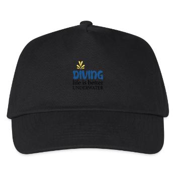 Diving - Kids’ Baseball Cap - black - Front
