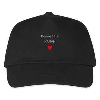 - GUTE PARTY, MOM. - MOM. MUTTERTAG. ICH LIEBE DICH - Kinder Basecap - Schwarz - Vorne