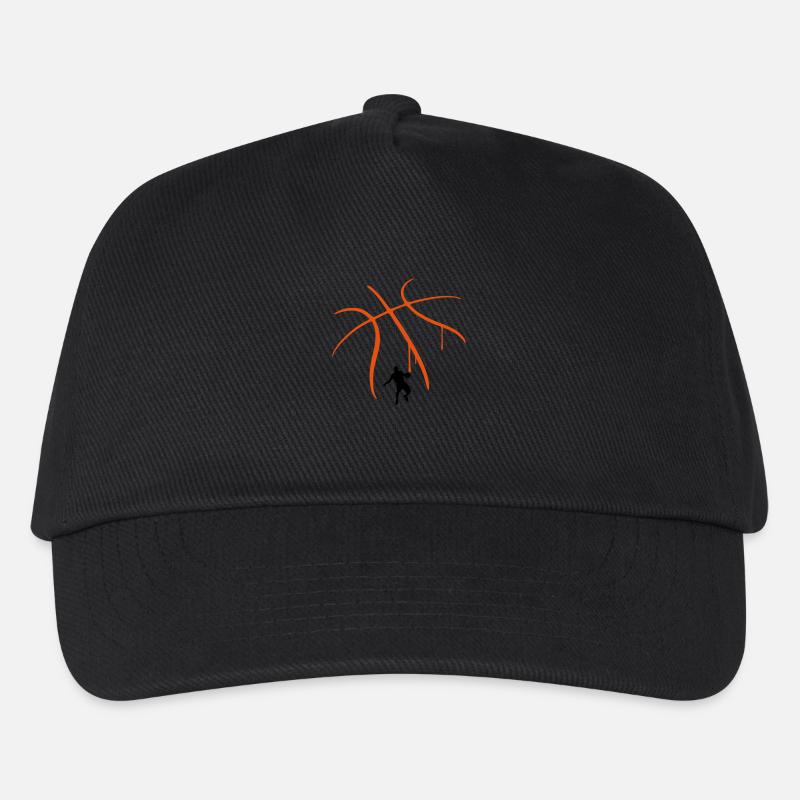 Basketball - Kinder Basecap - Schwarz