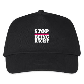 Stop being racist - Casquette de baseball Enfant - noir - Devant