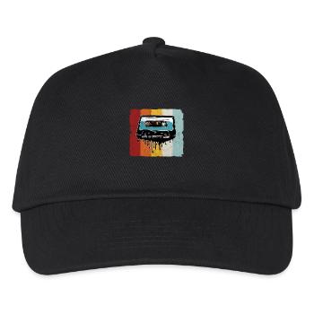Fusion de cassettes rétro - Casquette de baseball Enfant - noir - Devant