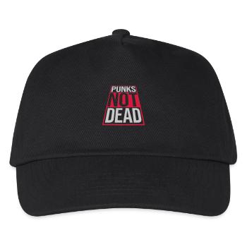 punks not dead quote - Kids’ Baseball Cap - black - Front