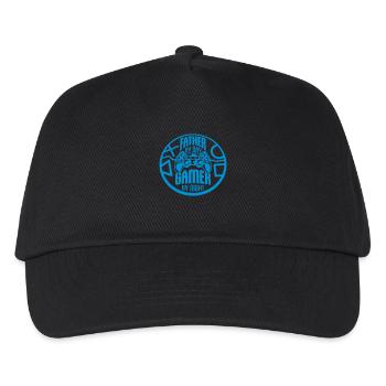 Papa Retro Gamer Zitat - Kinder Basecap - Schwarz - Vorne