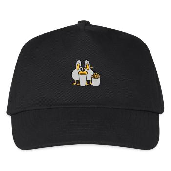 Fast-food mouettes volées - Casquette de baseball Enfant - noir - Devant