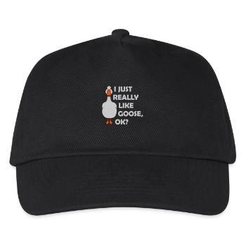 really like goose ok - Kids’ Baseball Cap - black - Front