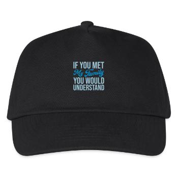 you would understand quote - Kids’ Baseball Cap - black - Front