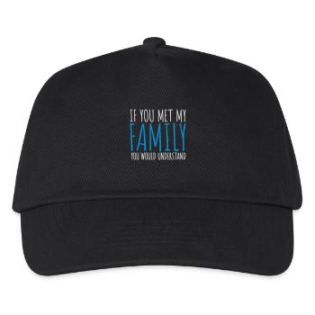 you would understand quote - Kids’ Baseball Cap - black - Front