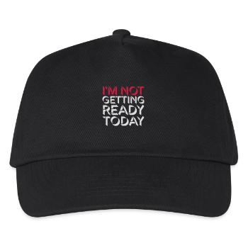 not getting ready today - Kinder Basecap - Schwarz - Vorne
