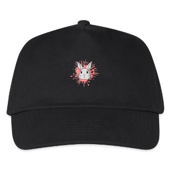 Splashes of color drops rabbit splash - Kids’ Baseball Cap - black - Front