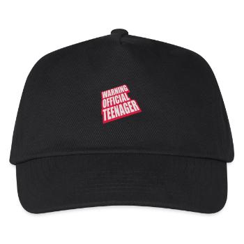 avertissement citation officielle d’adolescent - Casquette de baseball Enfant - noir - Devant