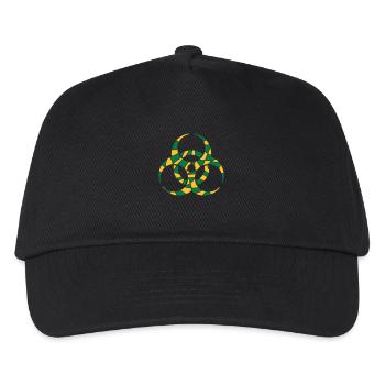 Symbol Biohazard Risse Design - Kinder Basecap - Schwarz - Vorne