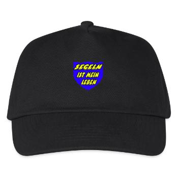 Segeln - Kinder Basecap - Schwarz - Vorne