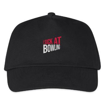 I suck at bowling - Kinder Basecap - Schwarz - Vorne