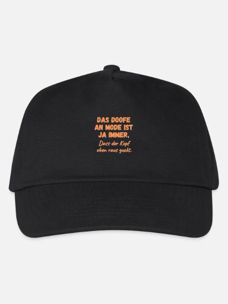 Das Doofe An Mode - Kinder Basecap - Schwarz