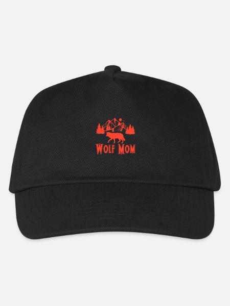 Wolf mom - Kids’ Baseball Cap - black
