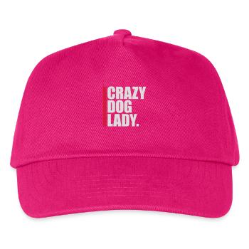 crazy dog lady quote - Kids’ Baseball Cap - fuchsia - Front