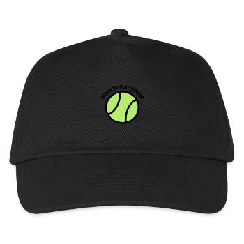 Tennis - Kinder Basecap - Schwarz - Vorne