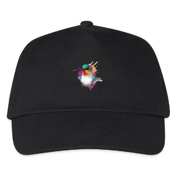 Piti der Kolibri - Kinder Basecap - Schwarz - Vorne