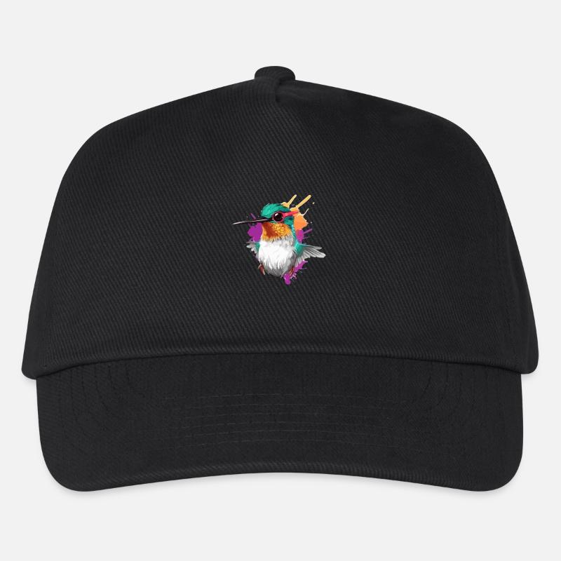 Piti der Kolibri - Kinder Basecap - Schwarz
