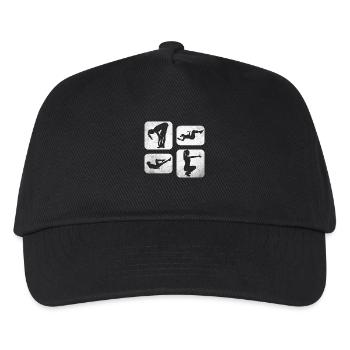 Sport Fitness 2 - Kinder Basecap - Schwarz - Vorne