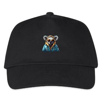 Streetstyle-Koalabär | Koala-Liebhaber - Kinder Basecap - Schwarz - Vorne