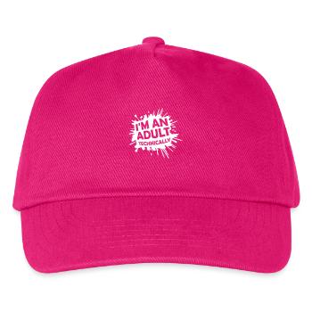 Je suis un adulte techniquement techniquement adulte blague - Casquette de baseball Enfant - fuchsia - Devant