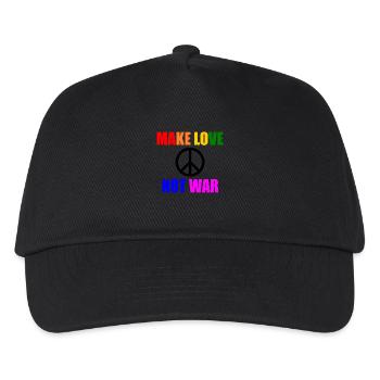 Make love not war - Kids’ Baseball Cap - black - Front