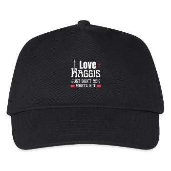 Ich liebe Haggis, frag nur nicht, was drin ist - Kinder Basecap - Schwarz - Vorne