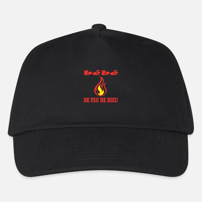 GOTTES FEUER Baby - Kinder Basecap - Schwarz