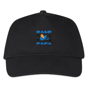 BALD PAPA - Kids’ Baseball Cap - black - Front