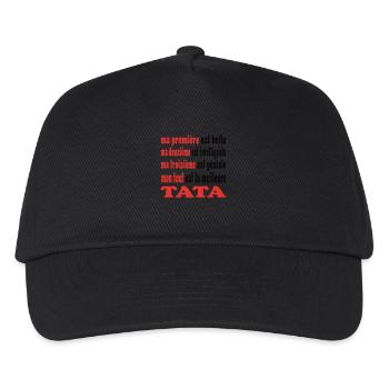 My TATA - Kids’ Baseball Cap - black - Front
