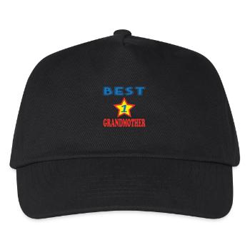 BEST GRANDMOTHER - Kids’ Baseball Cap - black - Front
