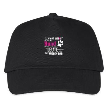 Hundeliebhaber Hundeschule Spruch Erziehung - Kinder Basecap - Schwarz - Vorne
