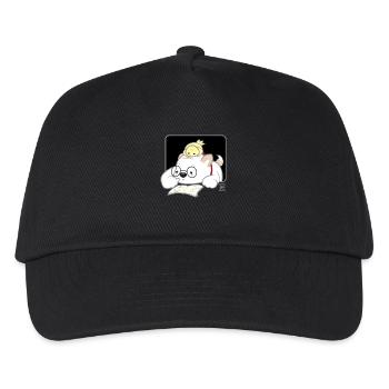 Hund koreanisch - japanischer Stil 07 - Kinder Basecap - Schwarz - Vorne