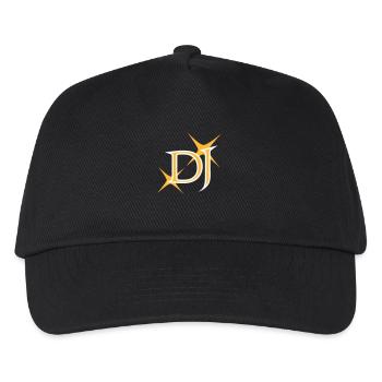 DJ Star Mixer DJ Dance Party Music Logo - Kids’ Baseball Cap - black - Front