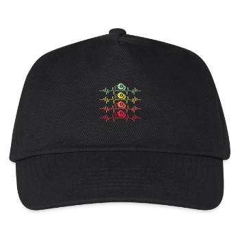 Billiard heartbeat - Kids’ Baseball Cap - black - Front