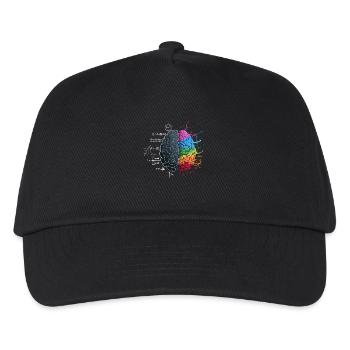 Balanced Brain: Logic Meets Art - Kids’ Baseball Cap - black - Front
