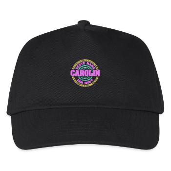 Geschenk für Carolin - Kinder Basecap - Schwarz - Vorne