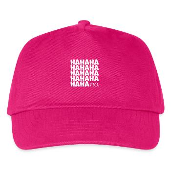HAHAHA nein. - Kinder Basecap - Fuchsia - Vorne