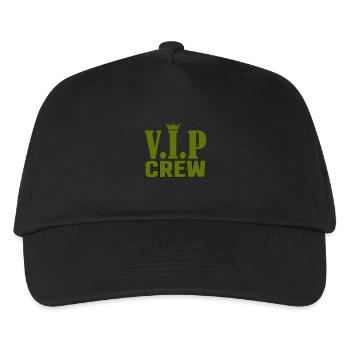 vip crew - Kinder Basecap - Schwarz - Vorne