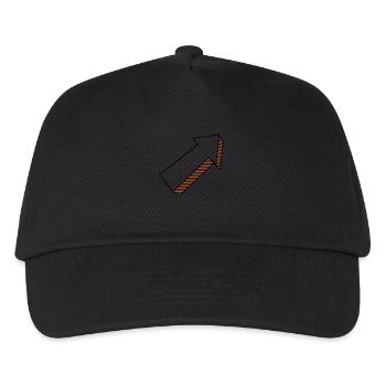 Flèche en 3D bicolore - Casquette de baseball Enfant - noir - Devant