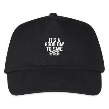 Es ist ein guter Tag, um die Augen zu retten - Optometrist Eye - Kinder Basecap - Schwarz - Vorne