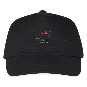 Just Kiss Me, We can Talk Later - Kinder Basecap - Schwarz - Vorne