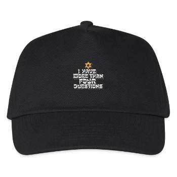 J’ai plus de quatre questions - Casquette de baseball Enfant - noir - Devant